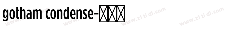 gotham condense字体转换